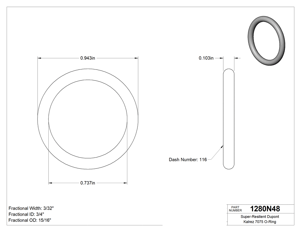 Technical drawing - 1280N48